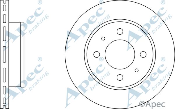 APEC BRAKING Bremžu diski DSK2389